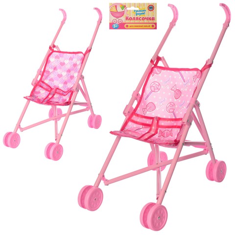Коляска для ляльки, пластик, складана, 66.5x49x24 см