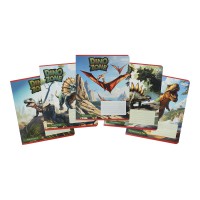 Зошити учнівські 12 аркушів лінія KIDS LINE DINO, 25 шт. в упаковці