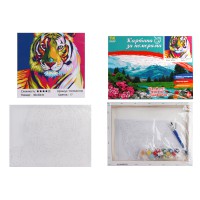 Набір для розпису по номерах Тигр попарт, TK Group, 30x40 см, 30130