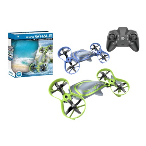 Квадрокоптер-амфібія на радіокеруванні, літає, плаває, акумулятор, 30x26x6 см (В асортименті)