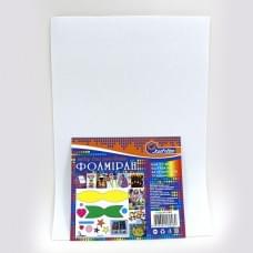 Фоамиран EVA 1.7±0.1MM "Белый" GLITTER HQ A4 (21X29.7CM)10PC/OPP
