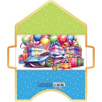 Листівка КЛЗ 24-67 Гліттер (В асортименті), 5 шт. в упаковці