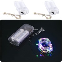 Гірлянда Ниточка 20 ламп 2 м мультиколор на батарейках RJ-01