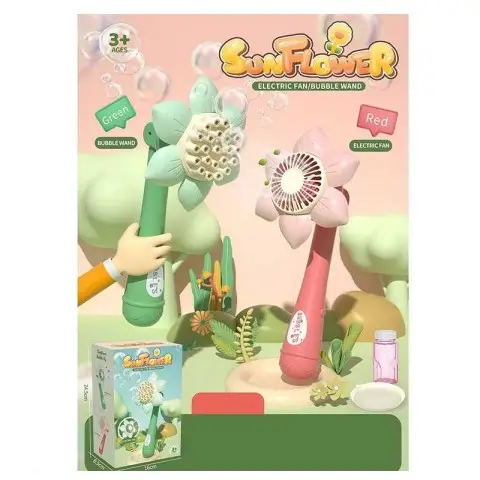 Генератор мильних бульбашок, 777-7, механічний, 2 насадки, з мильним розчином (В асортименті)