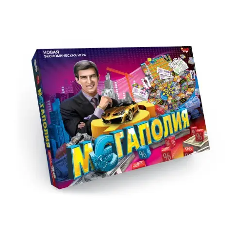 Гра большая настольная Мегаполия, на русском, Danko Toys
