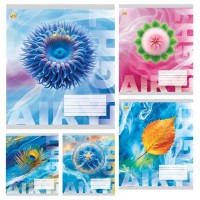 Зошити учнівські 60 аркушів клітинка Тверда Макро, 10 шт. в упаковці