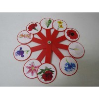 Віяло Квіти, 2 шт. в упаковці