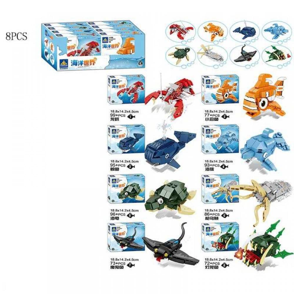 Конструктор #1-8 /18/144/8шт в кор. 77 дет. 19х14х4см