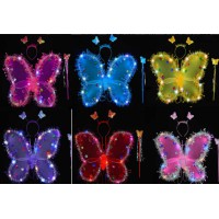 Крила 3 режими підсвічування чарівна паличка обруч мікс C68492