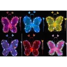 Крила 3 режими підсвічування, чарівна паличка, обруч, в п/е, МІКС /300/