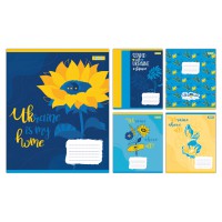 Зошити учнівські 24 аркуша клітинка 1B Ukraine above all, 20 шт. в упаковці