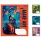Тетради ученические 96 листов линия 1В Make art, 5 шт. в упаковке