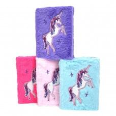 Блокнот пушистый "Единорог" A5, клетка, P80 80g 1шт/этик