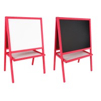 Мольберт двосторонній магнітний, MPKм3, фарбований рожевий