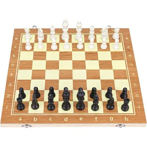 Шахи дерев'яні 40 см 3 в 1 натуральне дерево 624А