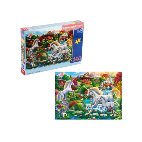 Пазли Castorland Сад єдинорогів, 260 елементів, 32x23 см, B-27590