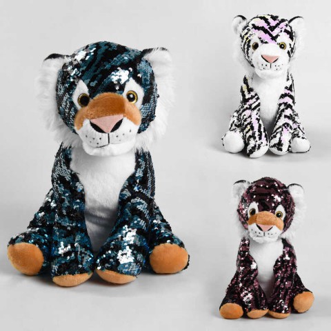 М’яка іграшка Тигр в паєтках (В асортименті)