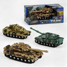 Танк "TK Group", 3 види, звук, підсвічування, колісний хід, інерція, башта обертається, рухоме дуло, в кор., МІКС ВИДІВ /48/