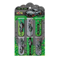 Закладки магнітні Kidis Supercar, 6 шт. на планшетці