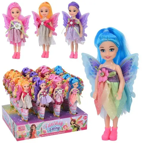 Лялька фея з крилами 14 см (в асортименті) 5802-A