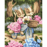 Набір для розпису по номерах 7+ Романтична поїздка, 40x50 см, КНО2417