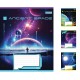 Зошити учнівські 48 аркушів лінія. 1В Ancient space 10 шт. в упаковці