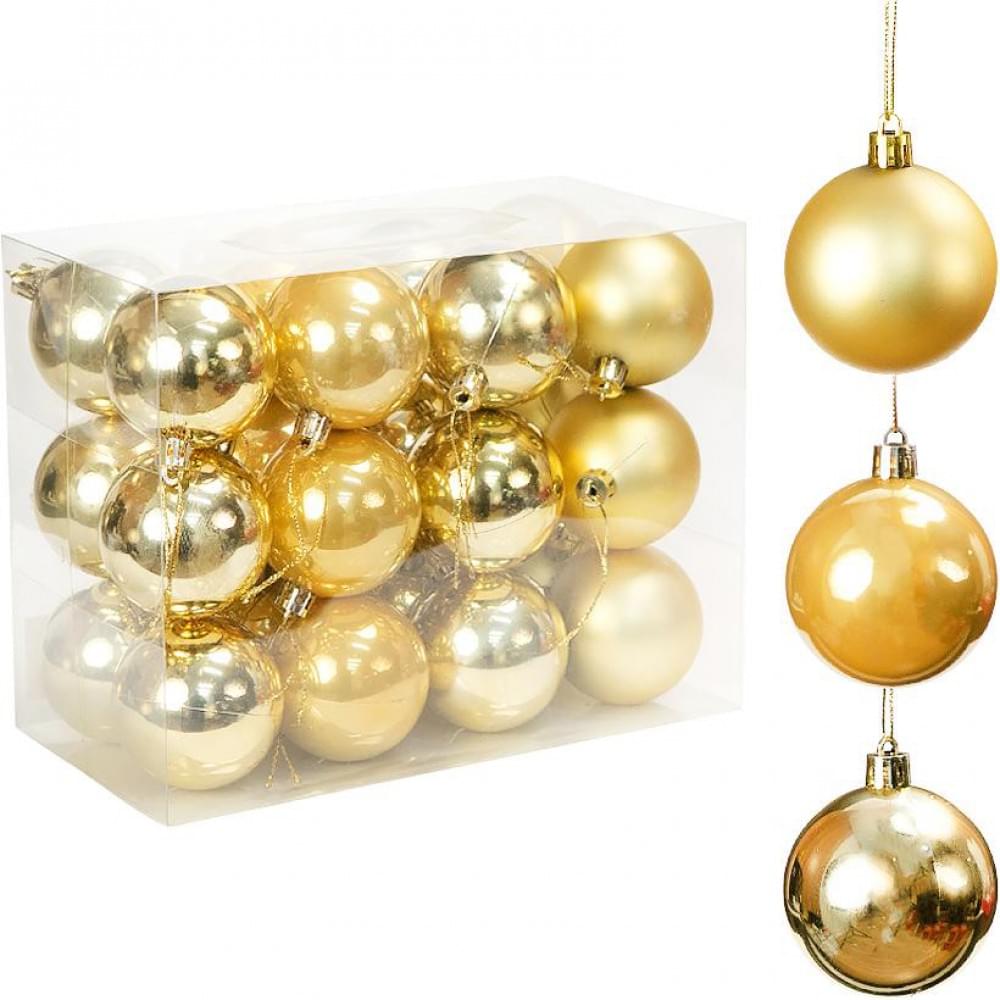 Набір кульок 24шт D6см "Золото" ZWH1185