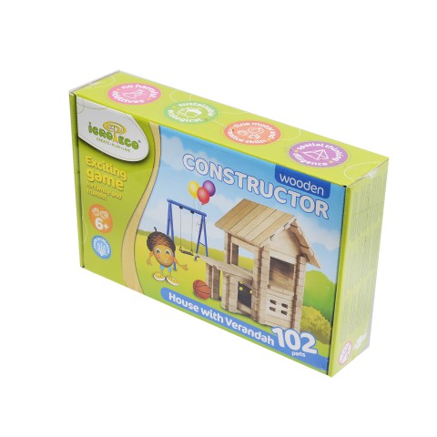 Конструктор дерев’яний Ігротеко Будиночок з верандою