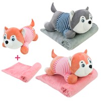 М'яка іграшка з пледом 60 см (в асортименті) L1124