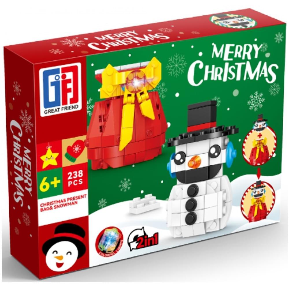 Конструктор 238 деталей "Сніговик" (2*42)