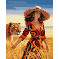 Набір для розпису по номерах Прогулянка у полі, 40x50 см, КНО8340