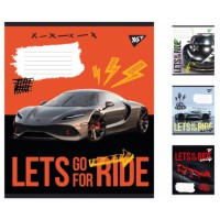 Зошити учнівські 18 аркушів клітинка Yes Lets go for ride, 25 шт. в упаковці