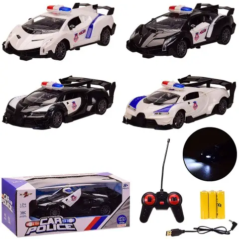 Машина на радіокеруванні, поліцейська, 26x14x10.5 см, 869-24J-1 (В асортименті)