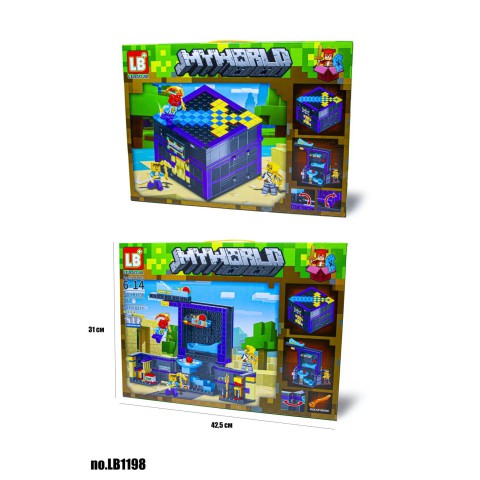 Конструктор Майнкрафт, LB1198, 477 деталей, 42.5x31 см