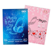 Зошит для нот формату А4 20 аркушів KIDS Line, вертикальний, на скобі