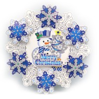 Підвіс Сніжинка з Новим Роком 34×34 см 122310_1