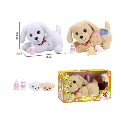 Іграшка інтерактивна мама-собака з цуценятами, 933-140E, 25 см, м’яка, вагітна собака (В асортименті)