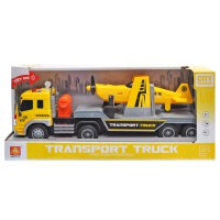 Вантажівка з літаком, WY571E, інерційна, озвучена, зі світлом