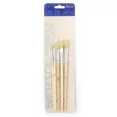 Набор кистей щетина, 5 шт. в упаковке