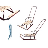 Санки дитячі з відкидною спинкою та підставкою для ніг бордо АРТ.2.1 БОРДО