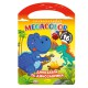 Книга-розмальовка MEGACOLOR Динозаври та динозаврики