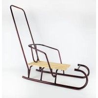 Санки дитячі з відкидною спинкою, бордо+ручка, АРТ. 4.1 БОРДО