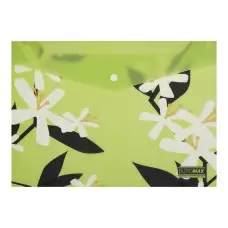 Папка-конверт на кнопці ARABESKI А4 матова напівпрозора салатова (набір 2 шт) BM.3943-15