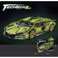 Конструктор Автомобіль 1280 елементів гумові шини J2002