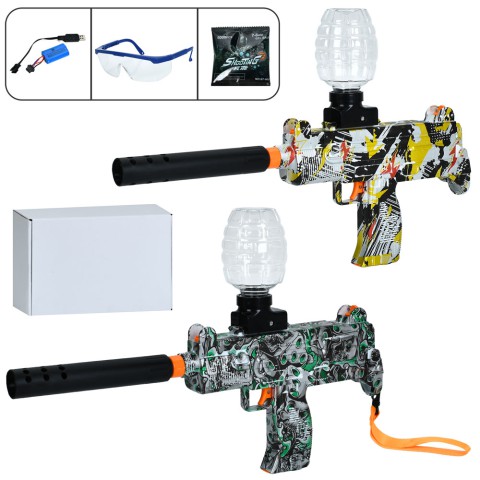 Автомат, акумулятор, 42 см, стріляє водяними кулями, USB-зарядка, 30.5x19.5x7 см (В асортименті)