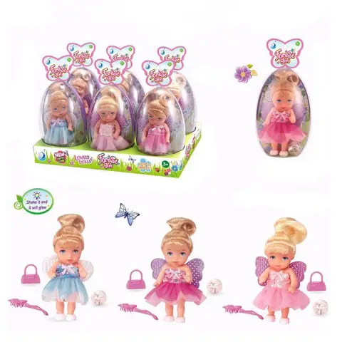 Лялька фея, 12 см, з крилами, аксесуари, світлові ефекти, на батарейках (В асортименті)