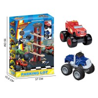 Парковка-трек BLAZE (Вспиш і диво-машинки), 2 машинки, озвучування англійською мовою, підсвічування, 111-94