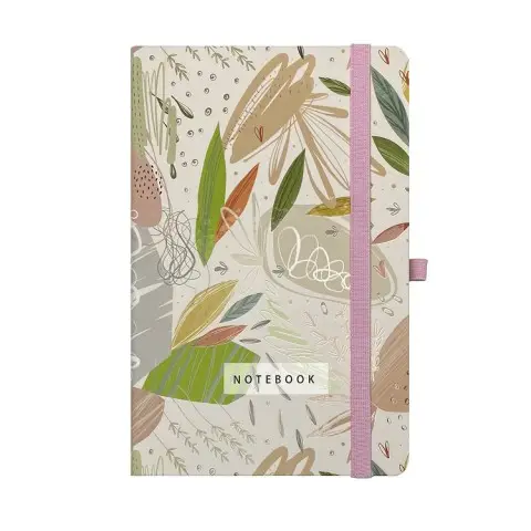 Книжка записна Felicity, 136x207 мм, 96 аркушів, клітинка, бежева