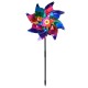 Вітрячок вертушка, діаметр 24 см, паличка 40 см, фольга (В асортименті)