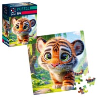 Пазли De.tail Миле тигреня, 64 деталі, DT1234-15